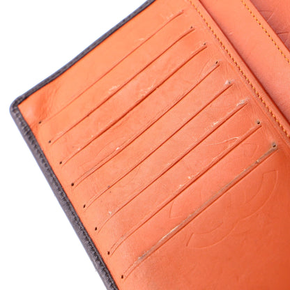 Quilted Leather Bifold Wallet Long Zip Accessory