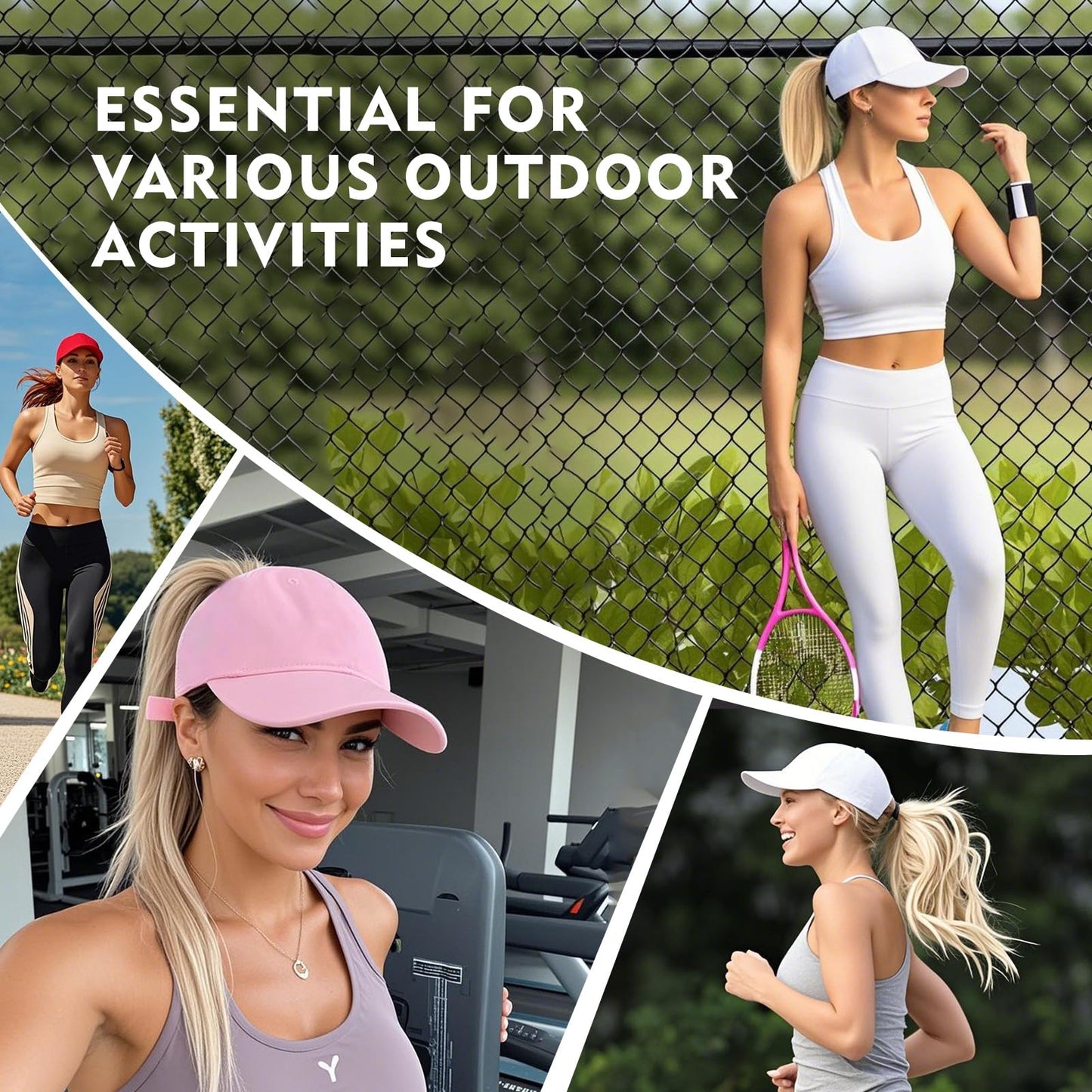 Cooling UV50 High Ponytail Baseball Cap Women Quick Dry Sport Hat