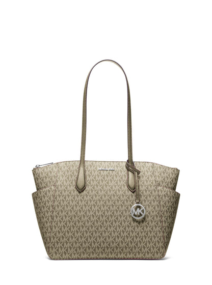 Women Medium Top Zip Tote Bag Classic Carry Bag