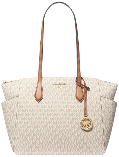 Women Medium Top Zip Tote Bag Classic Carry Bag