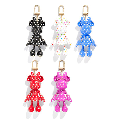 3D Character Bag Charm Keychain Backpack Purse Accessory