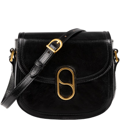 Women Full Grain Leather Crossbody Messenger Bag