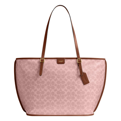 Signature Canvas Taxi Tote Bag Classic Carry Bag