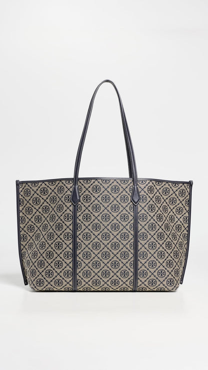 Women Perry T Monogram Tote Bag Classic Carry Bag