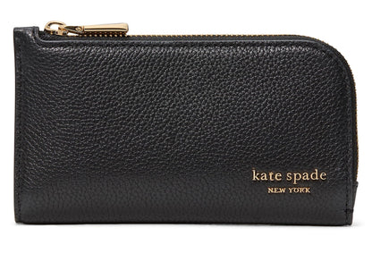 Embossed Leather Slim Bifold Wallet Small Compact