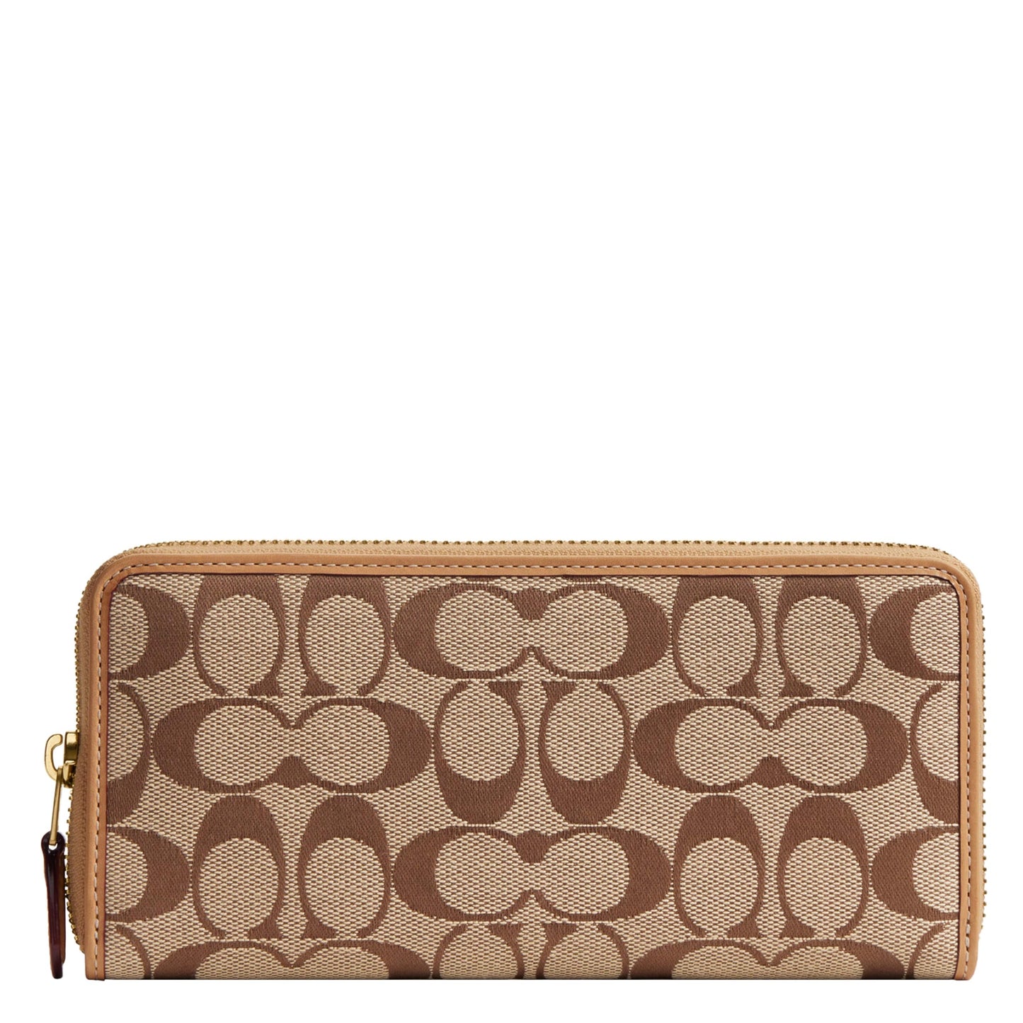 Slim Accordion Zip Leather Wallet Organizer Accessory