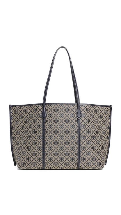 Women Perry T Monogram Tote Bag Classic Carry Bag