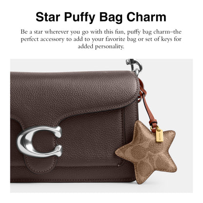 Puffy Star Bag Charm Keychain Pendant Accessory