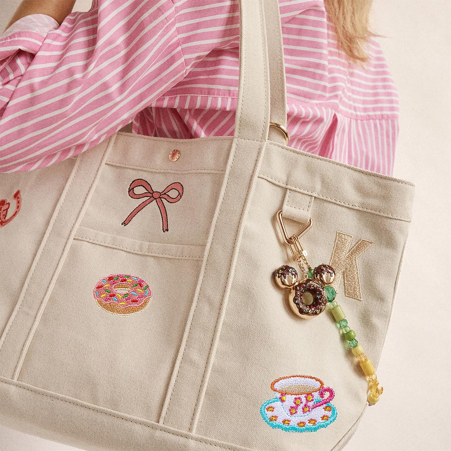 Food-Themed Bag Charm Keychain Set Accessories