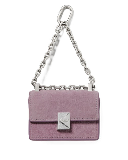 Leather Taxi Bag Charm Keychain Roll Charm Accessory