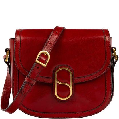 Women Full Grain Leather Crossbody Messenger Bag