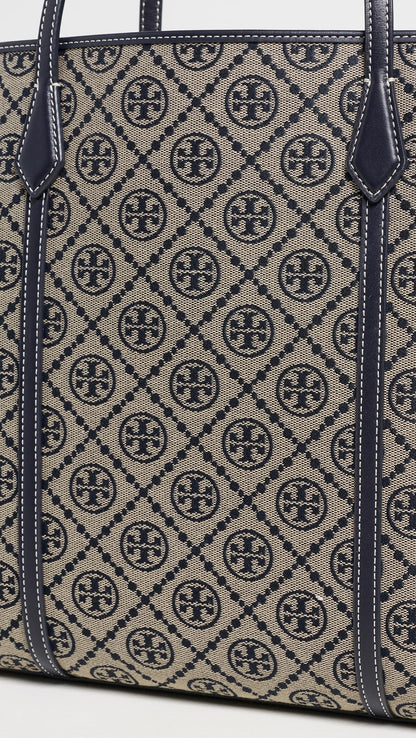 Women Perry T Monogram Tote Bag Classic Carry Bag